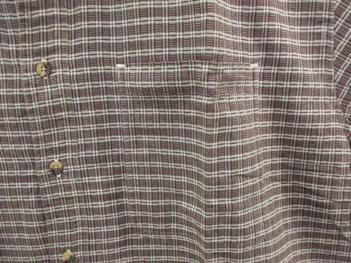 NOS Fieldmaster Shirt Mens Large Brown Plaid Button Down Vintage NWOT - Picture 3 of 10