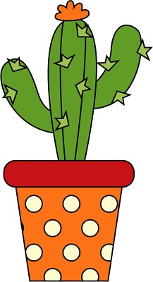 Cactus Sticker Desert Green Cactus Plant Hot Dry Prickly Sand Flower (2.5 Inch)