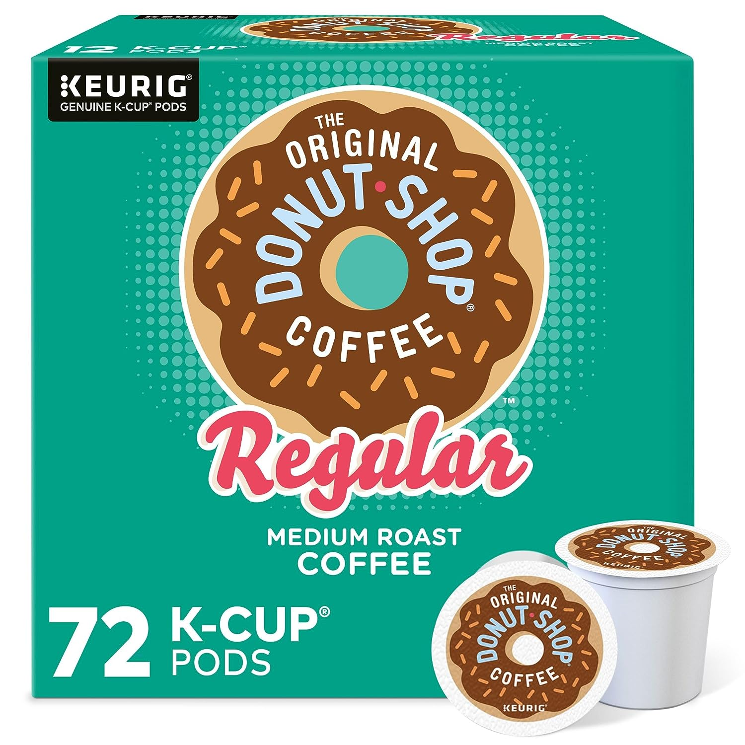 Regular Single-Serve K-Cup Medium Roast Coffee, 12 Count (Pack of 6) Totaling 72 Pods