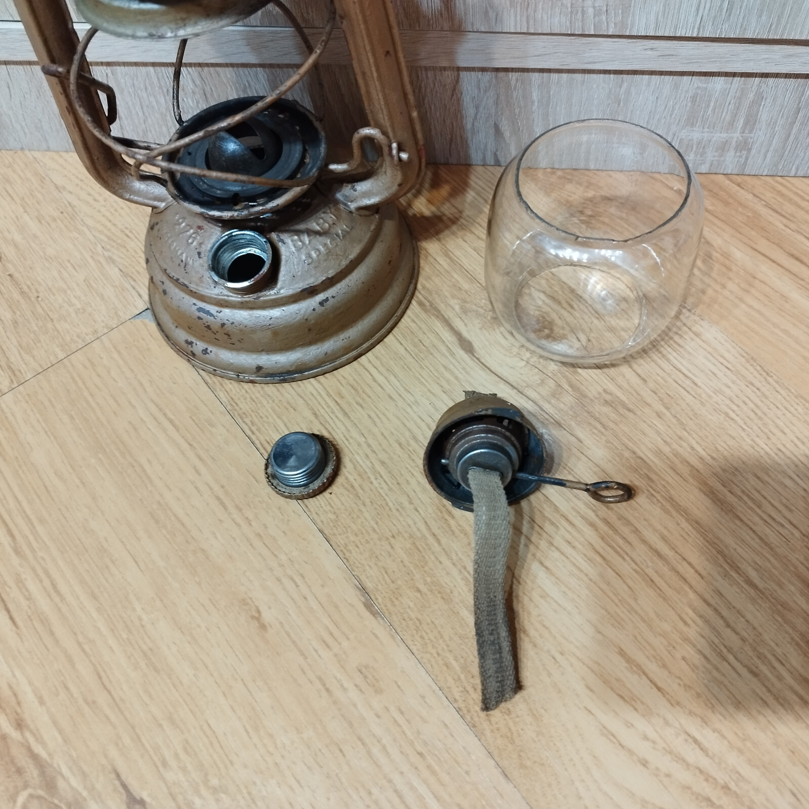 Old kerosene lantern Feuerhand 276 BABY special STURMKAPPE W.Germany  Retr Lamp 