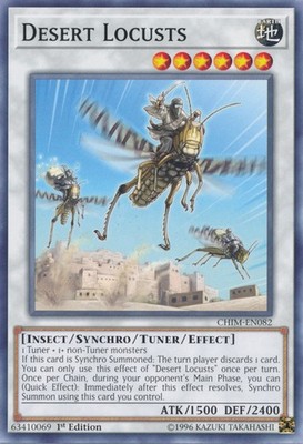 1 x Desert Locusts - CHIM-EN082 - Common - 1st Edition Near Mint, English YGO