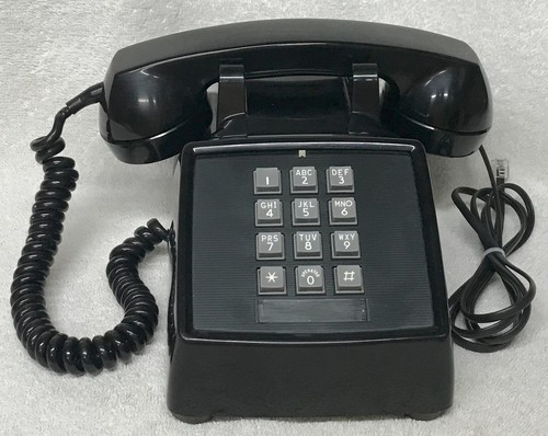 Teléfono de Escritorio Vintage Años 60 WESTERN ELECTRIC 2500M NEGRO Pulsador Tono Táctil - Imagen 6 de 7