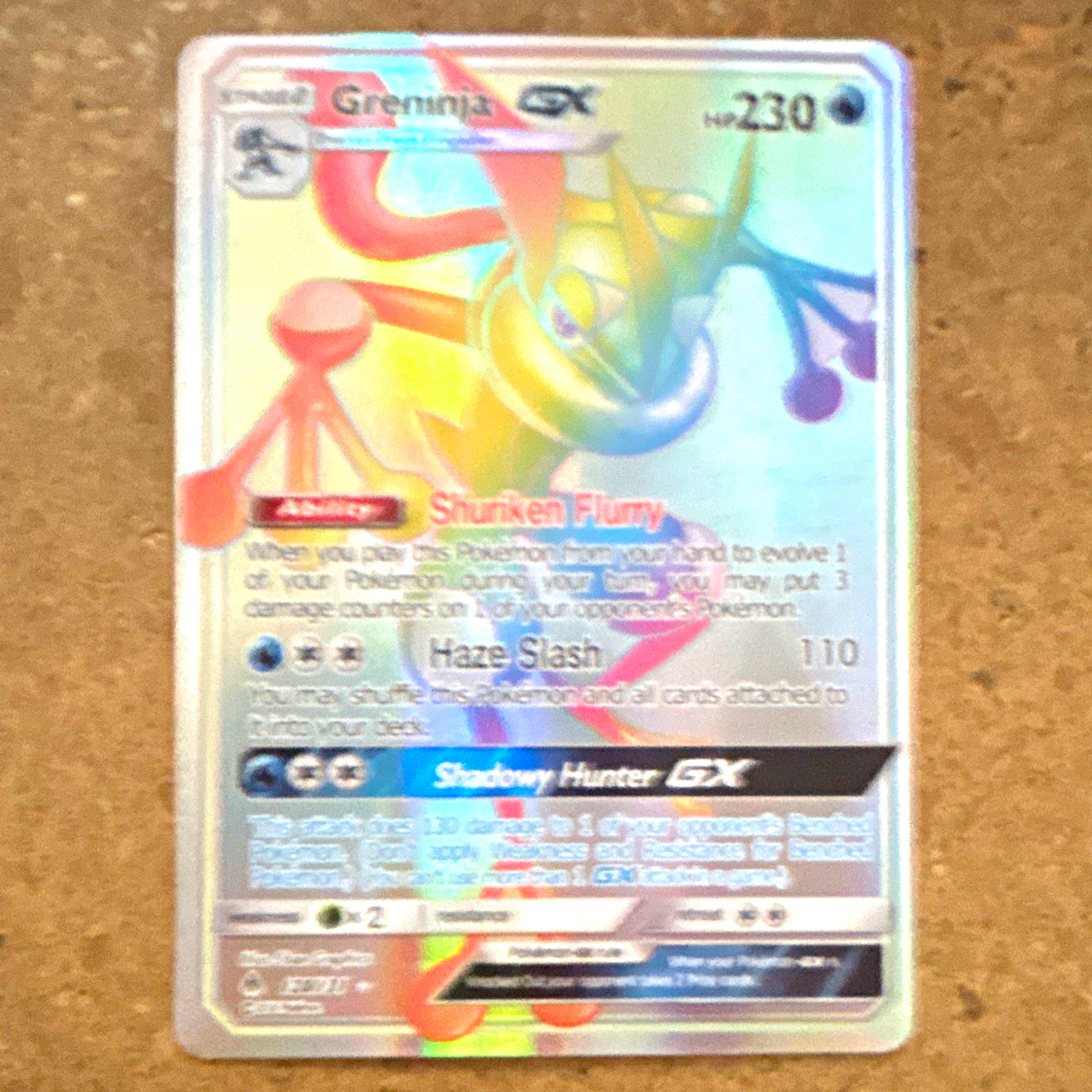 Greninja GX (Secret) SM Forbidden Light Holo Eng 133/131