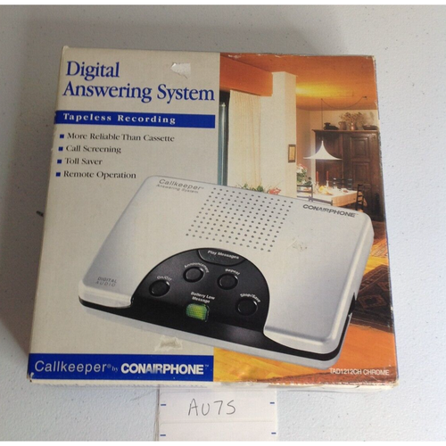 ConAir Phone Digital Answering System Machine Call Keeper TAD1212 Tapeless