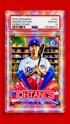 SHOHEI OHTANI SILVER STARBURST REFRACTOR BOWMAN CHROME HOLO SP PSA 10 GEM MINT