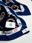 Hermès Royal Blue Chain Pattern Silk Scarf 53x53in — photo 5