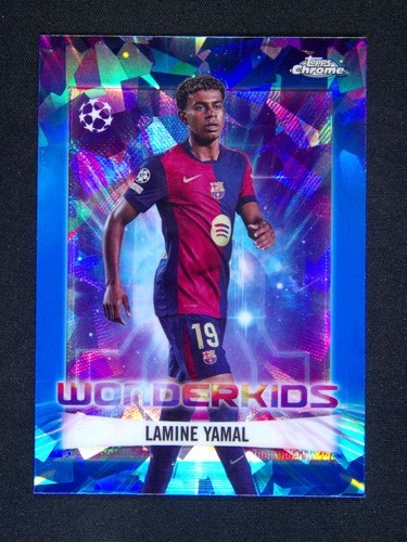 2024-25 Topps Chrome UEFA Sapphire Lamine Yamal Wonderkids