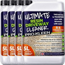 ProKleen Resin Driveway Cleaner Drive Moss Algae Killer Patio Path Acid Free 20L
