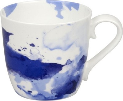 Knochenporzellan  Mega Kaffee-Becher versch. Serie Colour Blue von Könitz