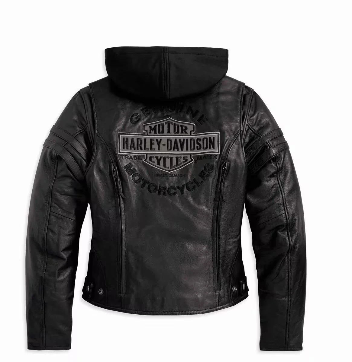 Harley-Davidson Women's Miss Enthusiast Black Leather Jacket 3 in 1
