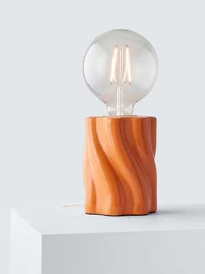 John Lewis Twist Birnenhalter Tischlampe, Zest