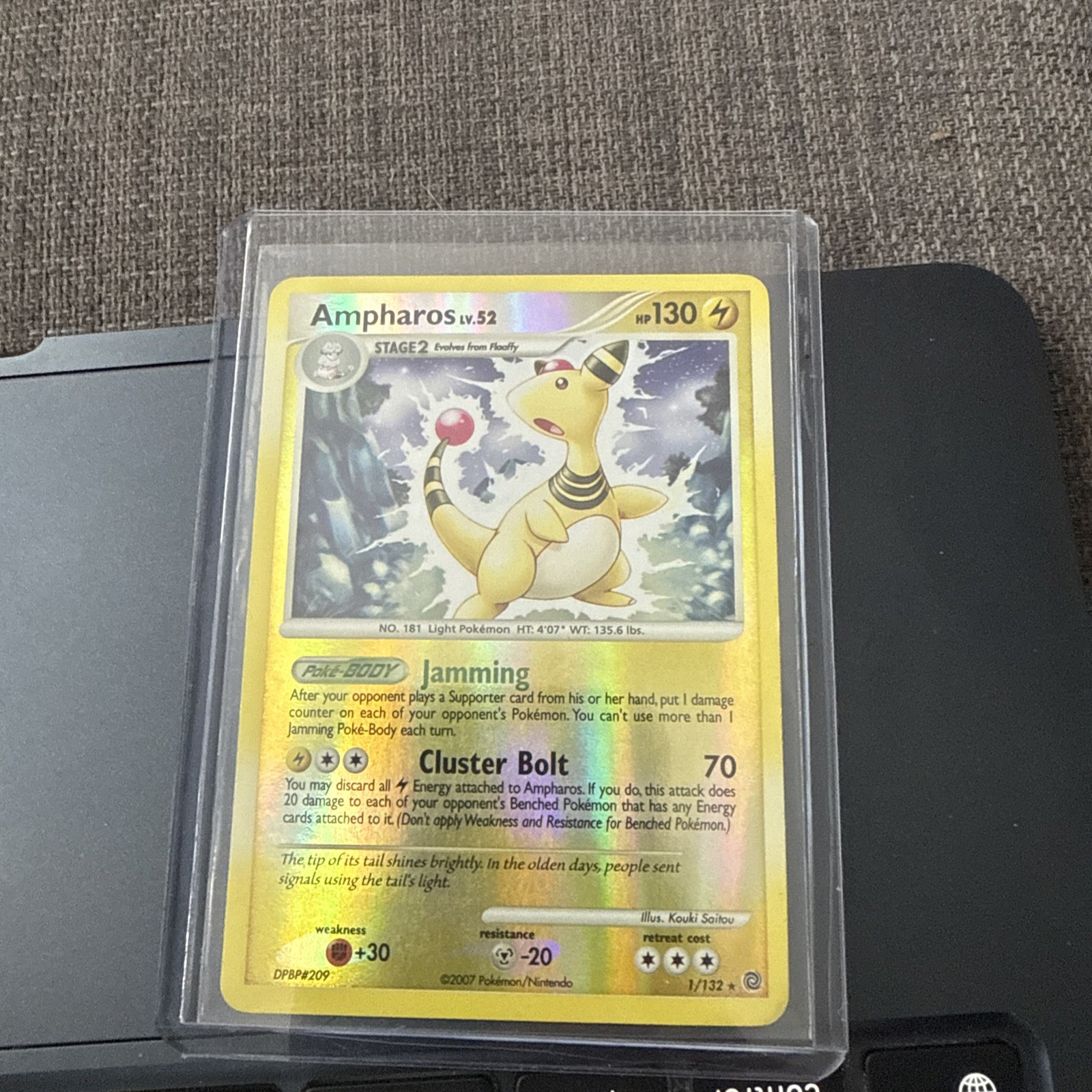 Ampharos - 1/132 - Reverse Holo - Secret Wonders - Pokemon TCG Card LP