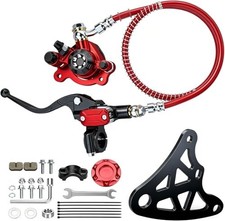 Mini Bike Hydraulic Brake Kit Bracket Red Black for Mini Bike