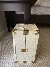 Vintage Worcester Rockdale Mass White And Golf Chest With Drawer And Mini Table