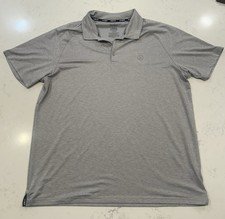 Hurley Shirt Mens XL Performance Polo Gray Stretch Golf Athletic Logo