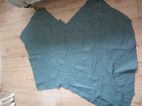 Pale Green Italian Leather off-cut , 36" x 26 " Upholstery Patch Repair Craft - Picture 3 of 3