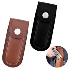 2 Pack Pocket Knife Sheath, Multitool Sheath, Leather Knife Sheath Holster wi...