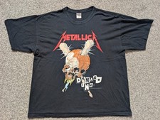 Metallica Shirt Mens Extra Large Black Pushead Damage Inc Tour 2009 Metal Band