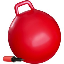 Red Inflatable Hopper Ball for Kids Age 3-6  Fun, Bouncy Exercise Toy
