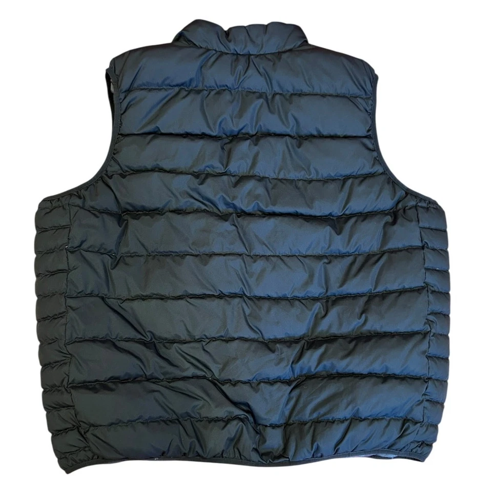 LANDS' END Black Full Zip Quilted Outdoor Insulated Down Puffer Vest Men's 2XL - Image 2 of 4