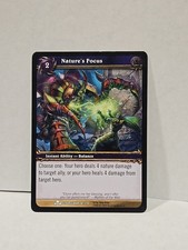 Nature's Focus World Of Warcraft TCG Scourgewar Regular Common