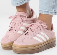 Adidas Originals Women's Gazelle Bold Pink White Casual Lifestyle Sneakers NEW