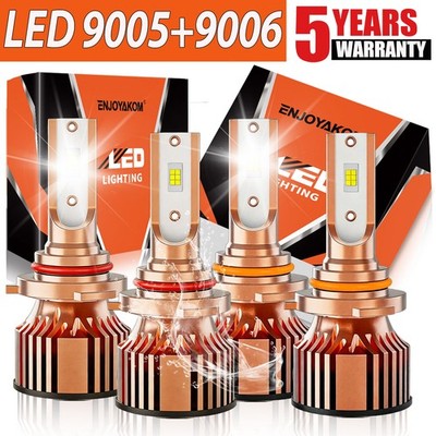 For GMC Yukon XL 1500 2500 2000-2006 Combo LED Headlight Bulbs Hi/Low Beam Kit