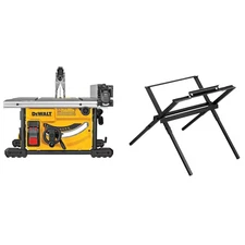 DEWALT 8-1/4" Portable Table Saw with Stand, 48° Angle Cuts, Model DWE7485WS