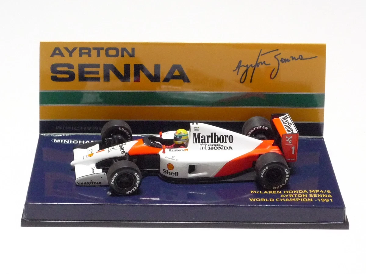 ミニチャンプス1/43 マクラーレン ホンダ MP4/6 A.セナ 1991 25+ MINICHAMPS Ayrton Senna McLaren Diecast Formula 1 Cars for