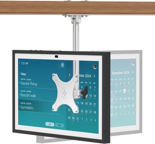 Under Cabinet Mount For Echo Show 15 & Show 21 Height Adjustable Silver
