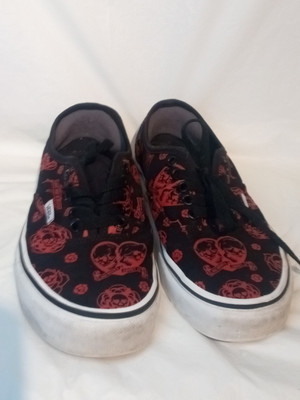 Vans Authentic Love You To Death Black Unisex Men 7.5 Women 9