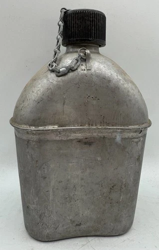 WW2 US Army M-1910 2 Piece Water Canteen Kit Gear Uniform NO COVER Military 1945