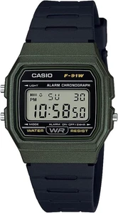 CASIO Collection F-91WM-3AJH Unisex Watch Black Free Ship w/Tracking# New Japan