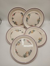 Corelle "Abundance" Luncheon Plate - Indented Rim - 8 1/2 Inch-Set of 5