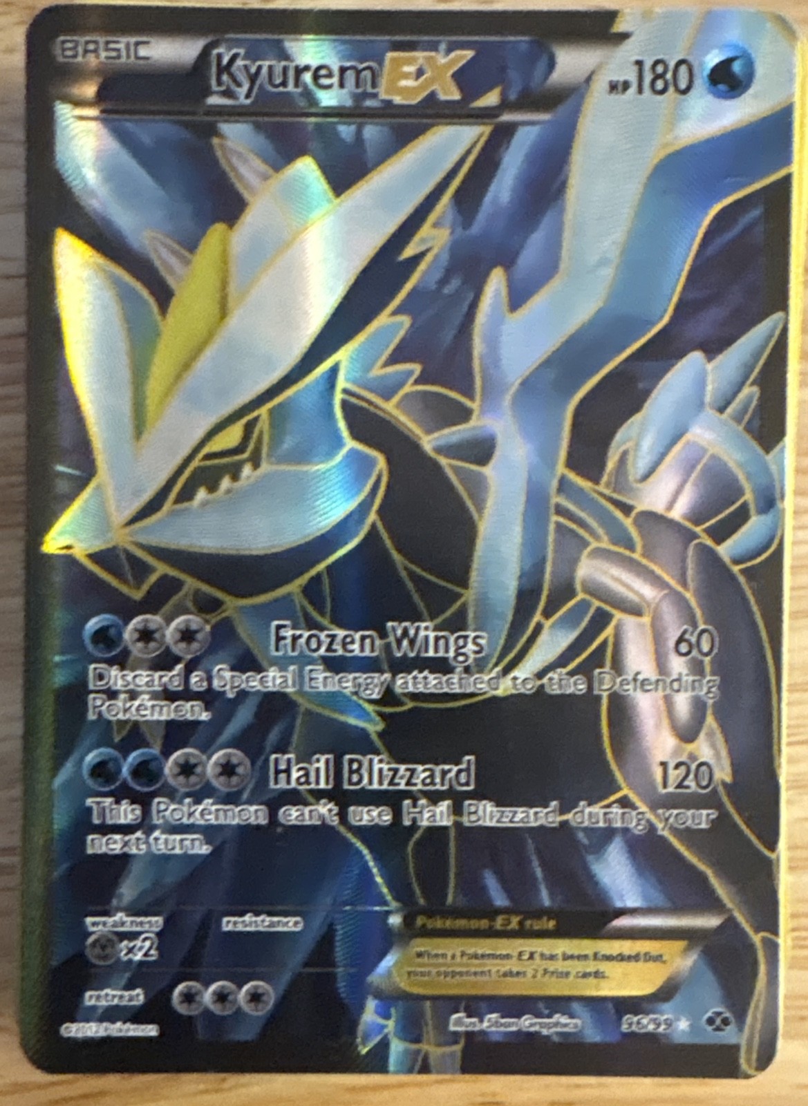 Kyurem EX (96 Full Art) 96/99 Next Destinies Holo