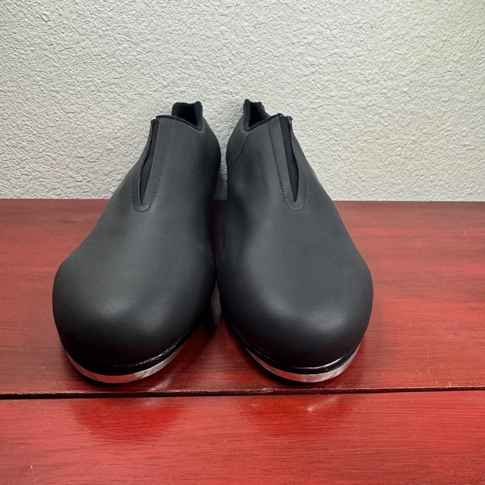 Zapatos Bloch Tap para mujer talla 10 negros Tap-Flex sin cordones de cuero Shockwave Dance Foto 2 de 4