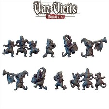 "Rat Marching Band x4 lot" Vae Victis Miniatures D D Mordheim Fantasy Frostgrave