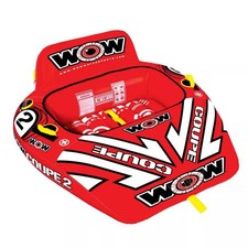 WOW Sports 2 Person Coupe Cockpit Towable Water Tube For Pool and Lake 15-1030