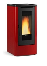 Stufa a pellet La Nordica Dahiana VFS in acciaio bordeaux 10,0 kw