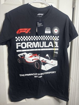 Formula 1 Official Licensed Racing T-Shirt Black Size S Style 2FRM00662