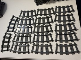 READ Lego City Train Tracks Lot Of 81 Track Pieces And Parts From Set 7897 READ