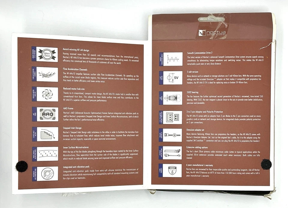 Noctua NF-A4x10 5V 40mm x 10mm Low Noise 3-Pin PC Case Fan 4500RPM 17.9dBA - Image 4 of 4