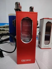 XSPC Ion Reservoir And Pump Combo Anadized Red, OPEN BOX with Fittings