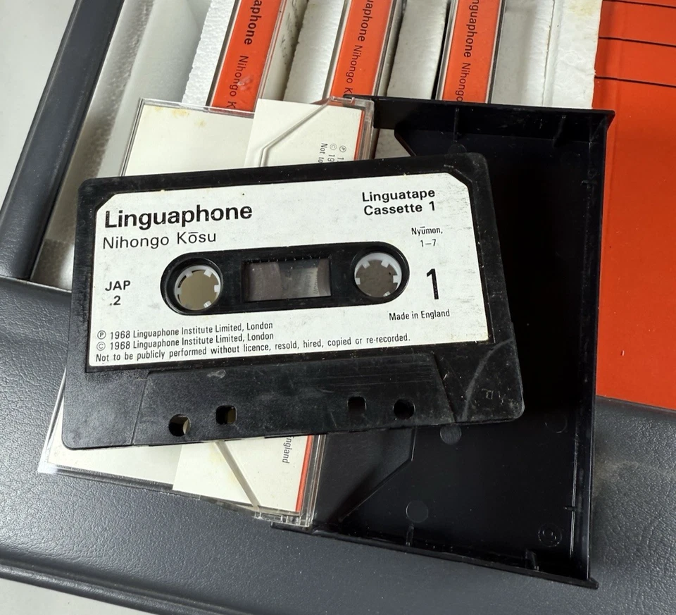 Vintage Linguaphone Japanese Course – Complete 4-Cassette and 4-Book Set in Case - Image 3 of 4
