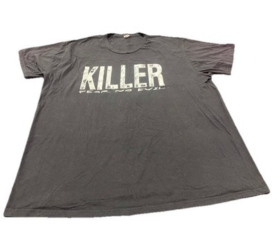 Vintage Horror Hanes Shirt XXL 24x31.5 Killer Fear No Evil Preowned Halloween