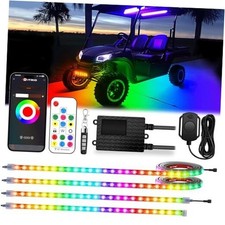 4PCS 12V-72V Golf Cart Lights, RGB Led Underglow Light Kit 4PCS-4 underglow