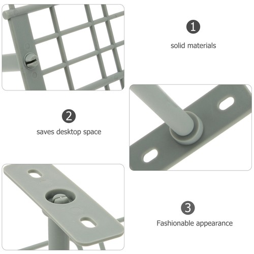 2 Pcs Wire Frame Storage Cable Organiser Desk Management Cord Kit - 第 9/12 張圖片