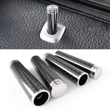 4Pcs Car Door Lock Knobs for Ford F150, Black Replacement Pins for Most Cars