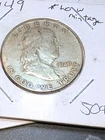 1949 D US Franklin 90% Silver Half Dollar Coin