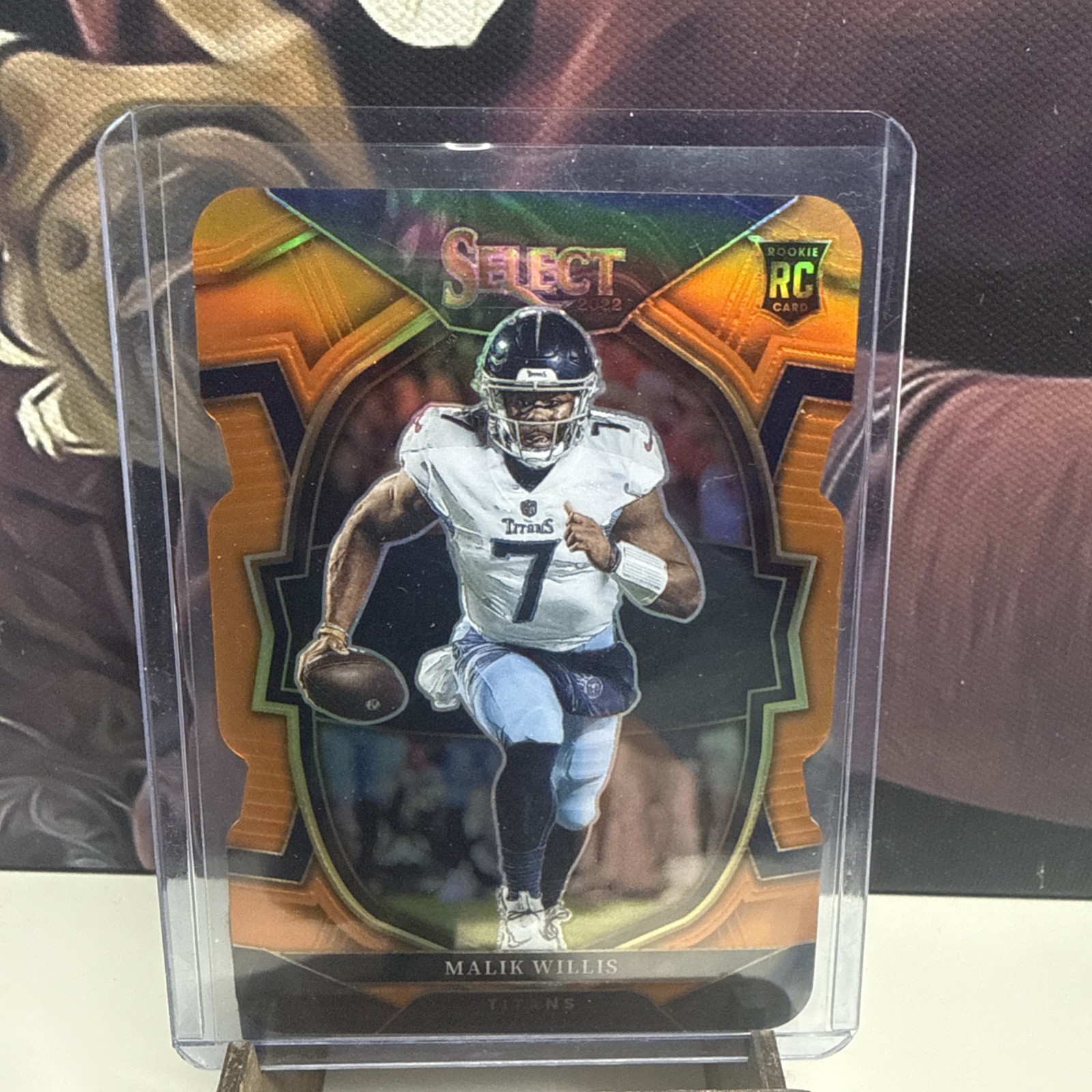 2022 Panini Select #38 Malik Willis Orange Prizm Die Cut #/199